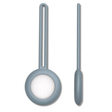 Capa de chaveiro com capa flexível de silicone para Apple AirTag azul