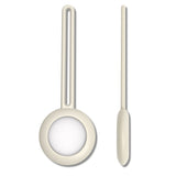 Capa flexível de silicone com alça para chaveiro para Apple AirTag cinza