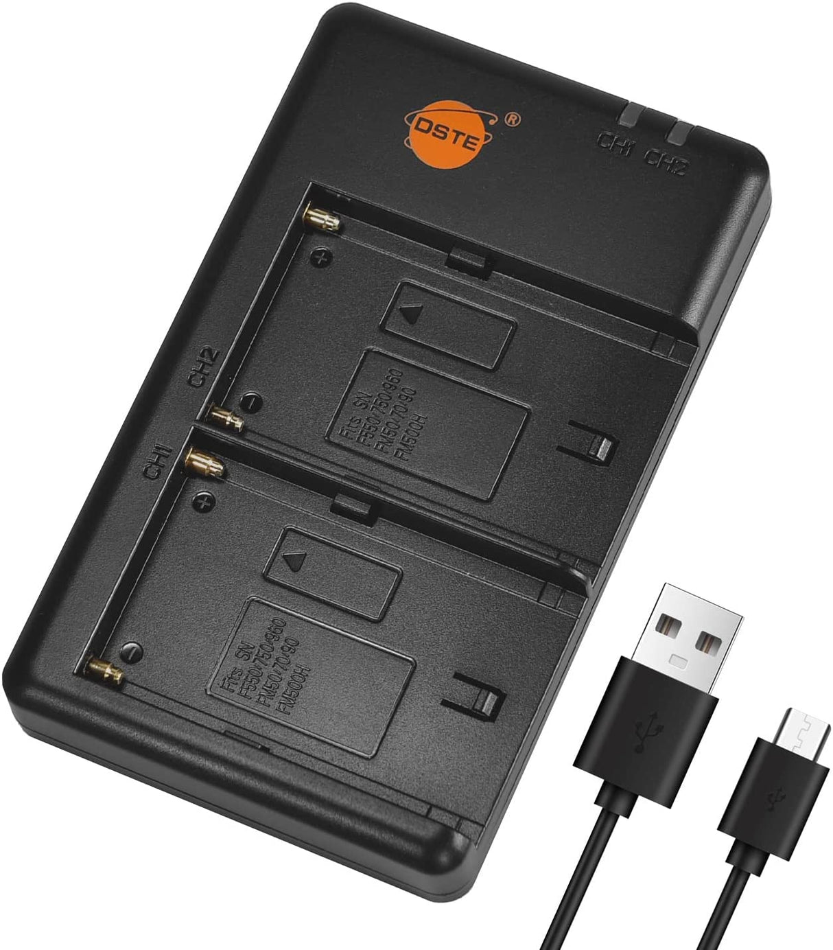 Carregador Duplo Compatível para Sony NP-FM50 / NP-FM55H USB