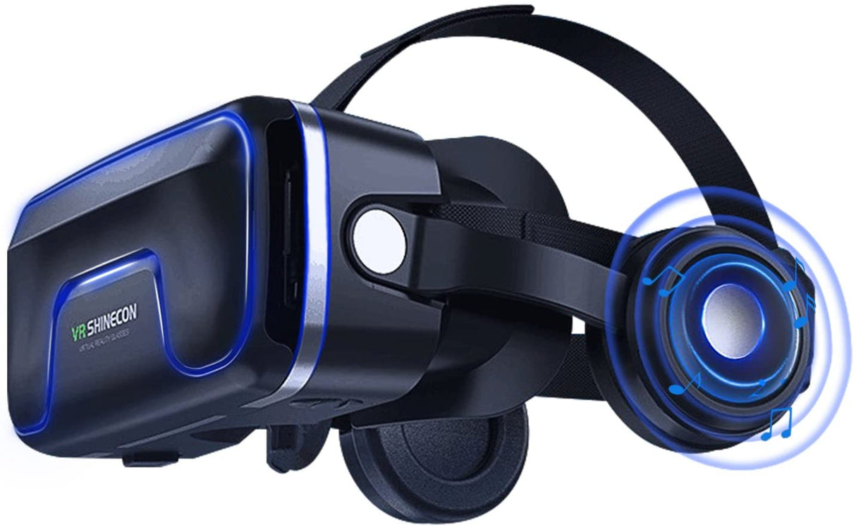 Óculos de Realidade Virtual VR 3D com Auscultadores