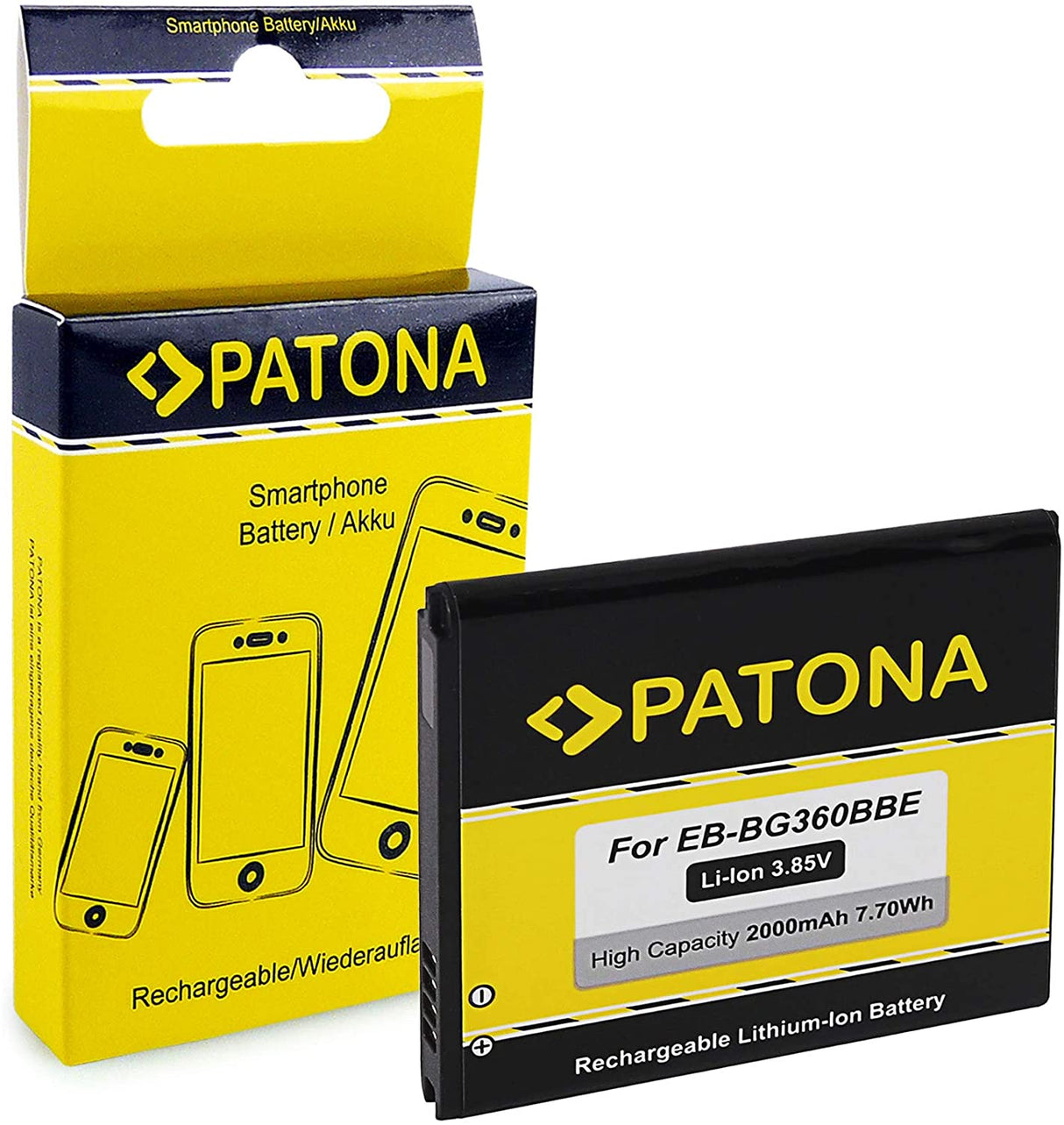 Pantona Bateria Compatível para Samsung Galaxy Core Prime EB-BG360BBE- 2000 mAh