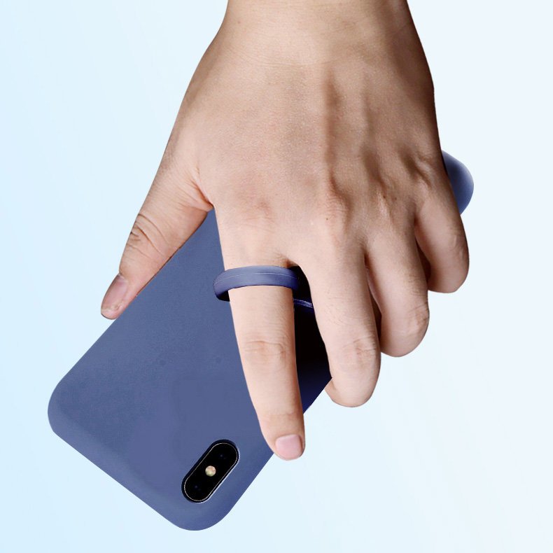 Cordão de silicone para o pingente de anel de diamante do telefone para uma violeta de dedo