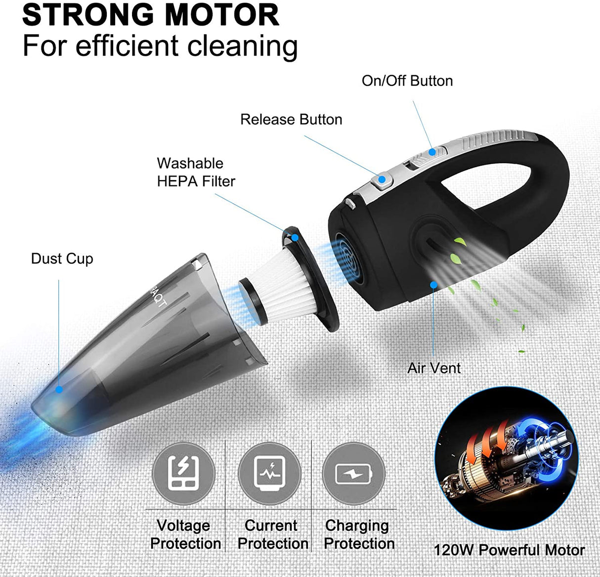 Aspirador de mão - 120W