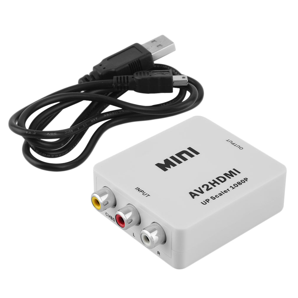 Conversor RCA para HDMI AV2HDMI (Branco) - Multi4you®