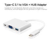 Adaptador USB-C para VGA / USB 3.0 / USB - C Multiportas - Multi4you®
