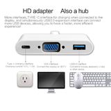 Adaptador USB-C para VGA / USB 3.0 / USB - C Multiportas - Multi4you®