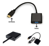 Conversor Adaptador de HDMI para VGA com Áudio - Multi4you®