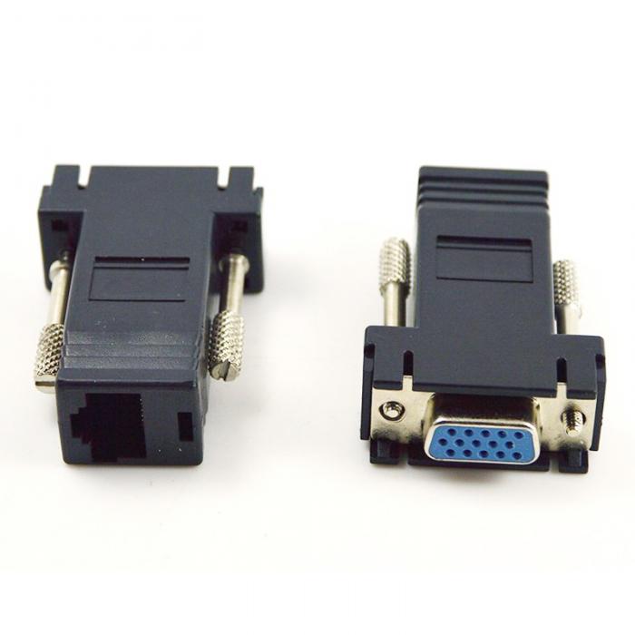 Extensor VGA Fêmea para RJ45 Cat 5 / 6 - Multi4you®