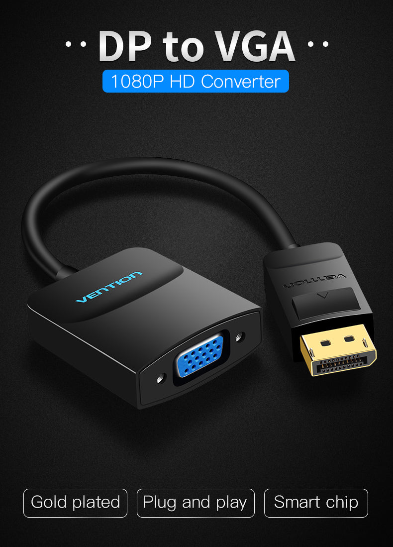 Conversor Vention Adaptador DisplayPort para VGA