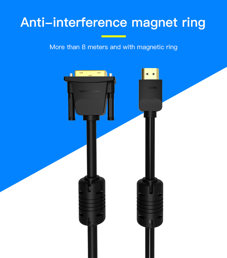 Cabo Vention Adaptador HDMI para DVI 24 + 1 (10m)