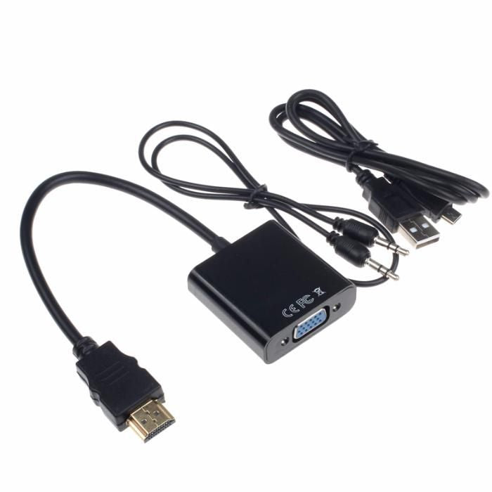 Conversor HDMI para VGA com Áudio e Alimentação - Multi4you®