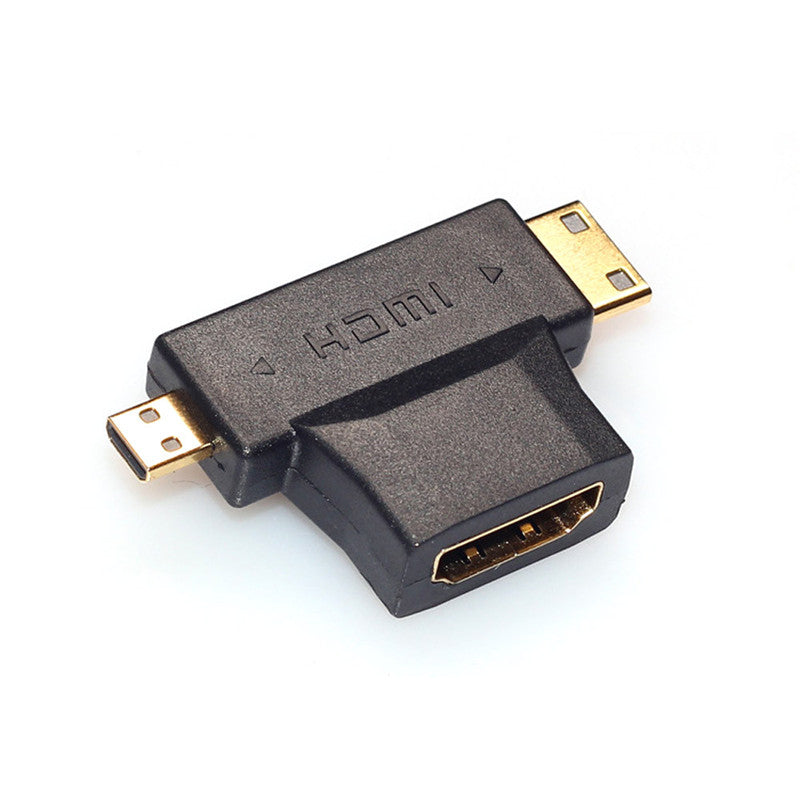 Adaptador HDMI Fêmea para Mini e Micro HDMI Macho T - Multi4you®