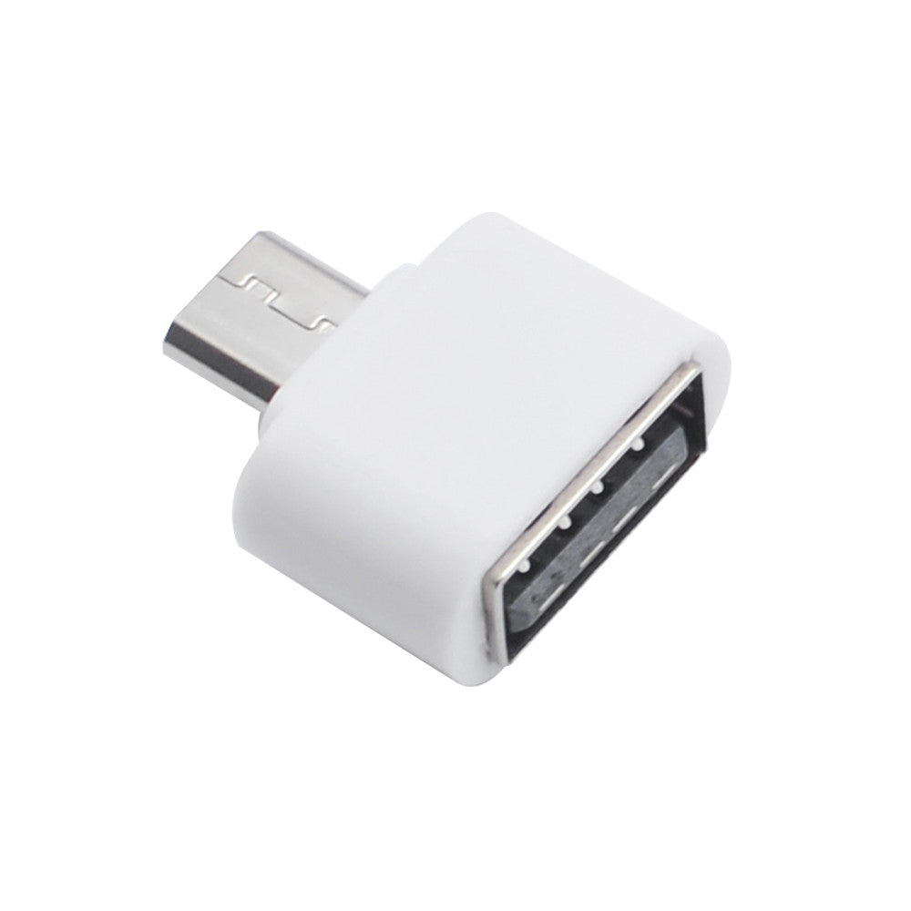 Adaptador OTG Micro USB para USB (Branco) - Multi4you®