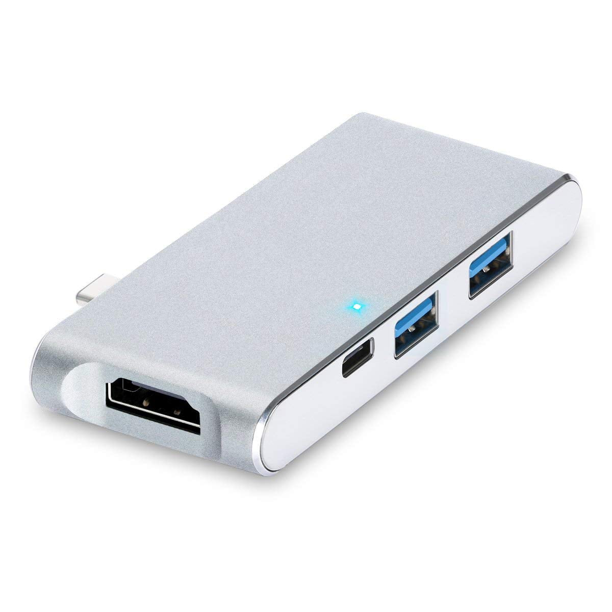 Adaptador USB-C para HDMI 4K USB 3.0 HUB com Leitor de Cartões SD / Micro SD TF 6 em 1 - Multi4you®
