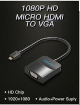 Cabo Vention Adaptador Micro HDMI para VGA com Áudio e Alimentação