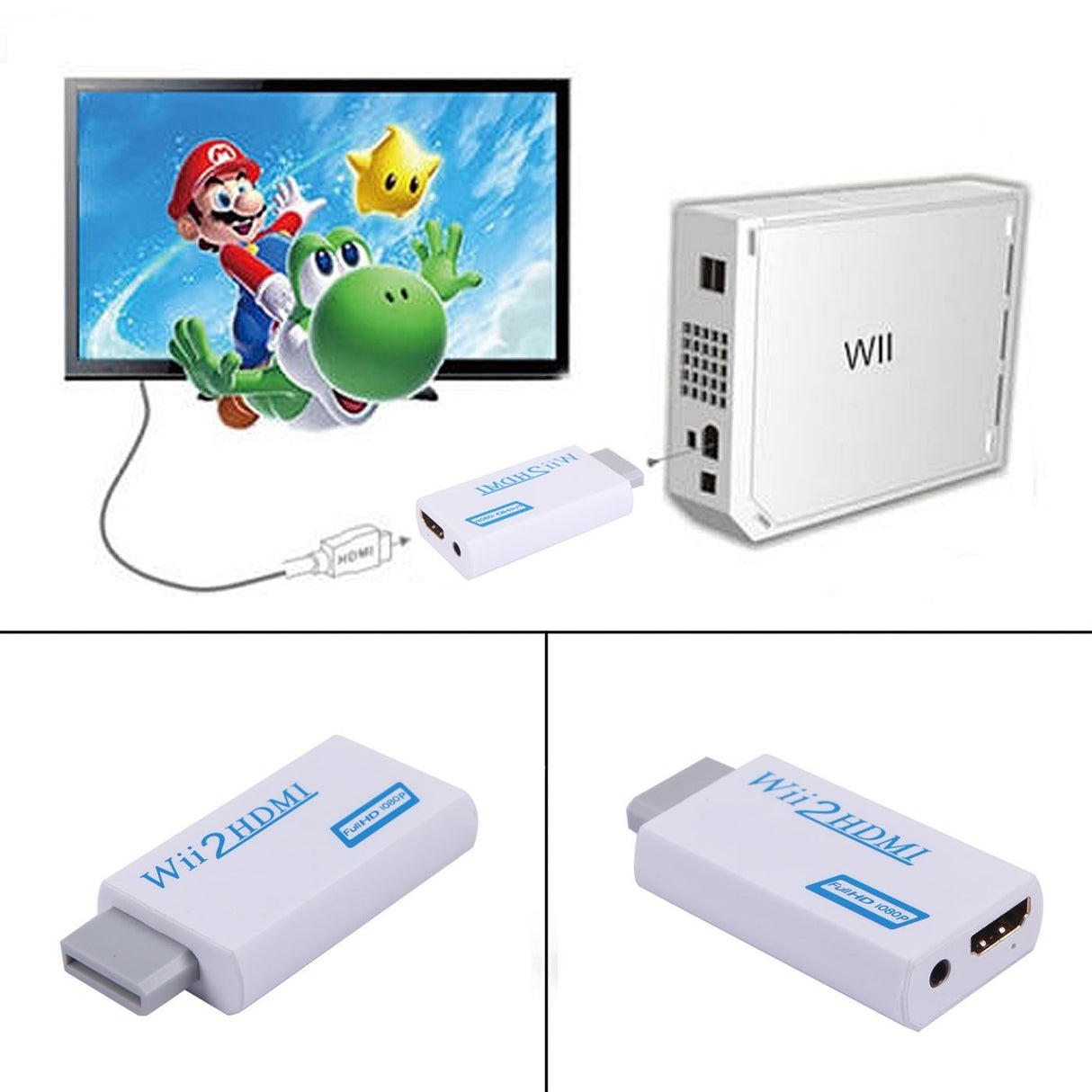 Adaptador Wii para HDMI - Wii2HDMI - Wii to HDMI - Multi4you®