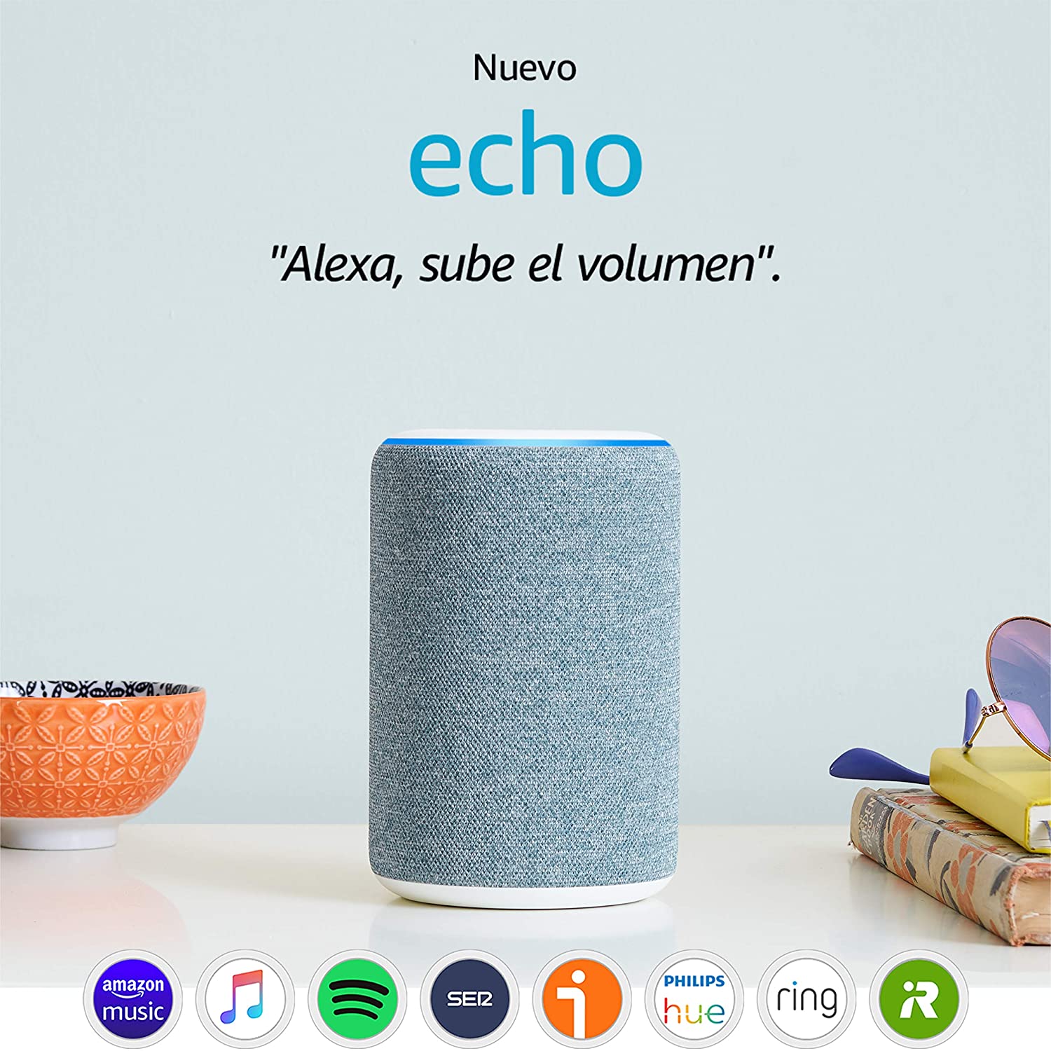 Amazon Echo 3nd Geração – Assistente Virtual ( Alexa ) Azul Anil