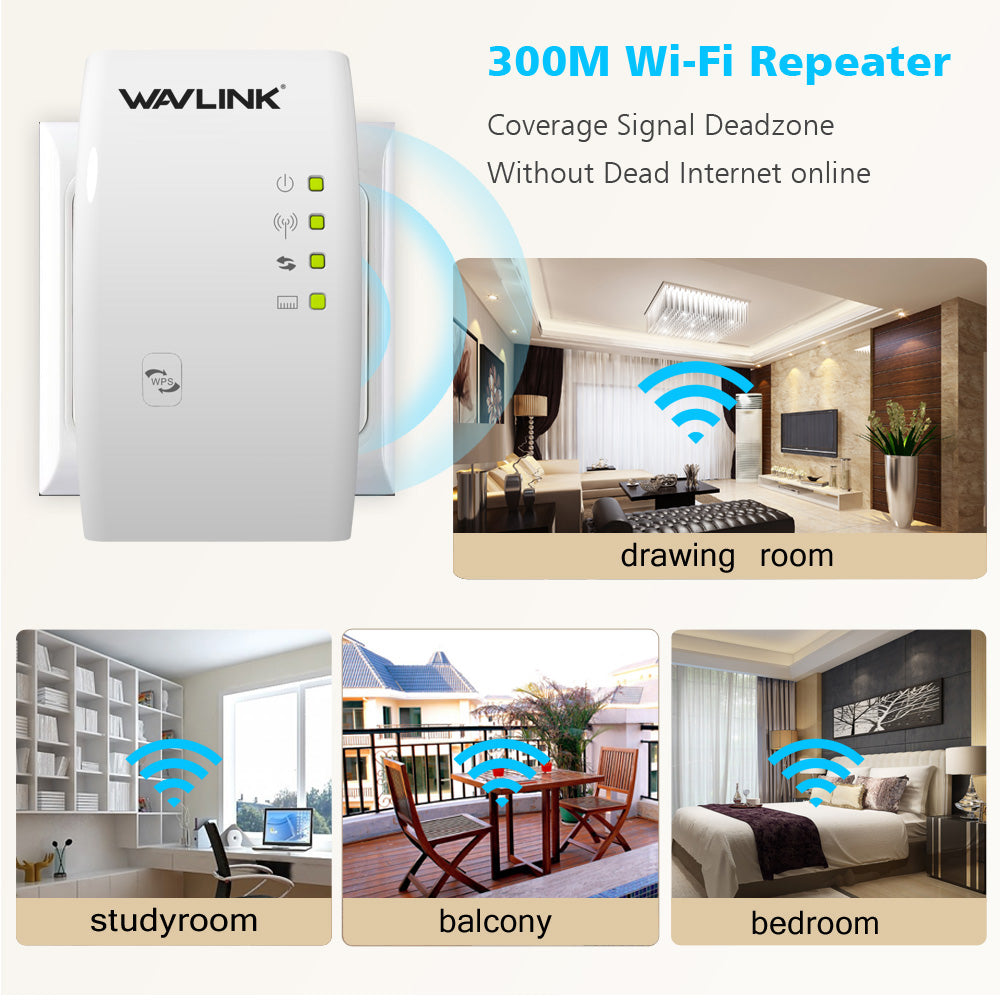 Amplificador Repetidor de Sinal Wireless Wifi 300 Mbps - Multi4you®