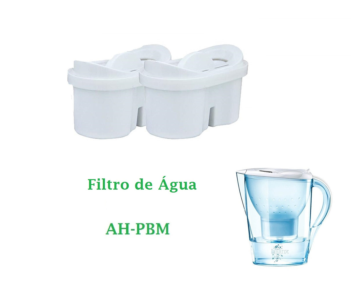 AquaHouse AH-PBM Filtro de Água Compatível com Jarro de filtro Brita Maxtra - Bi-Flux - Tassimo e Outro