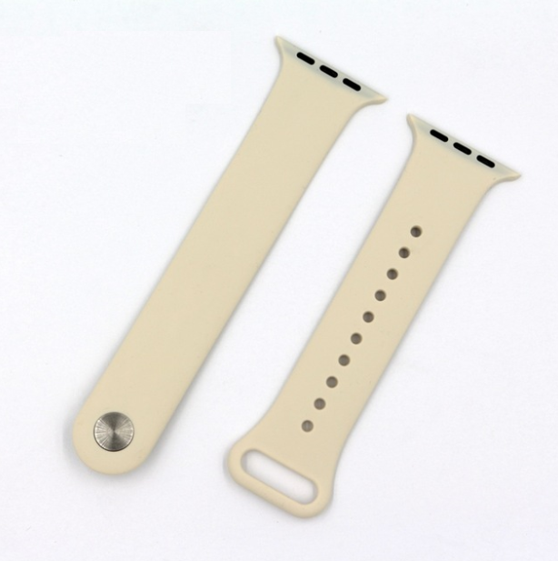 Pulseira Bracelete para Apple Watch 38mm – Silicone CREME - Multi4you®
