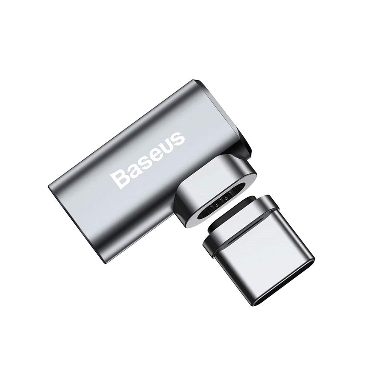 Baseus Adaptador Magnético USB-C 90° para Carregamento Apple MacBook / Samsung / Huawei