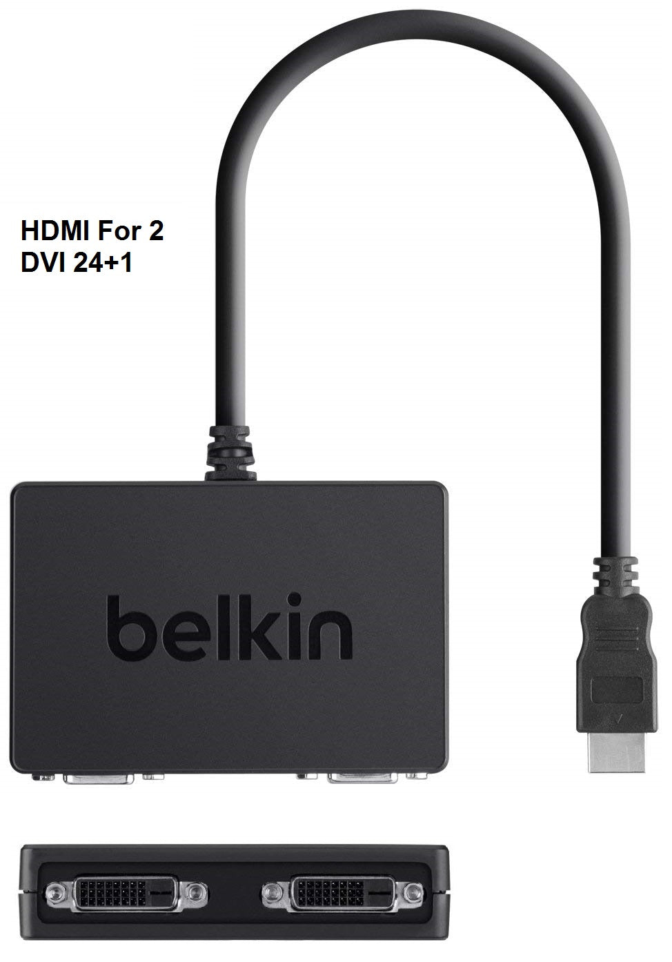 Belkin Adaptador Conversor HDMI para 2 DVI 24+1 com Alimentação 5V
