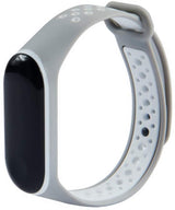 Bracelete Desportiva para Pulseira Xiaomi Mi band 3 / 4 Cinzento-Branco