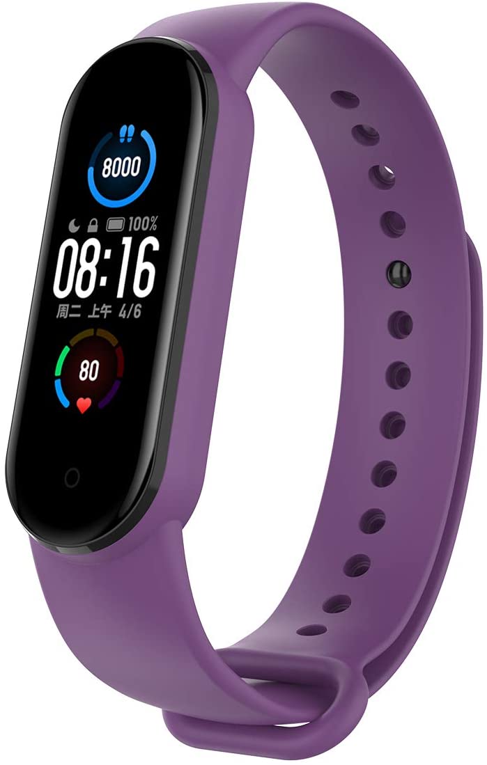 Bracelete para Pulseira Xiaomi Mi Band 5 Violeta