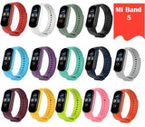 Bracelete para Pulseira Xiaomi Mi Band 5 Verde Fluorescente