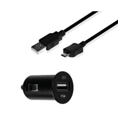 Carregador de Carro Sbs com Porta USB 2A e Cabo Micro USB