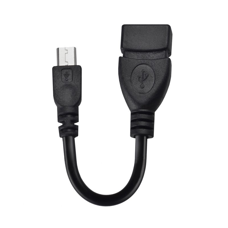 Cabo Micro USB OTG (10cm) (Preto) - Multi4you®