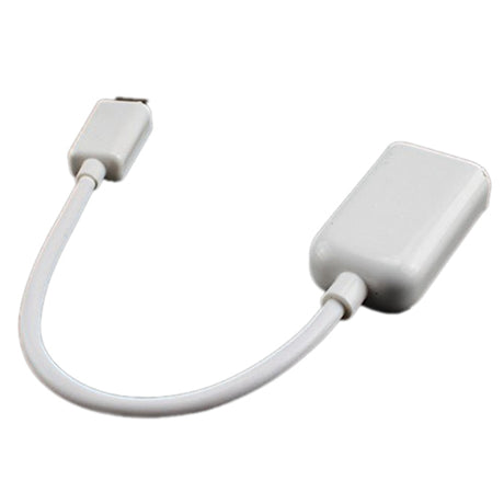 Cabo Micro USB OTG (10cm) (Branco) - Multi4you®