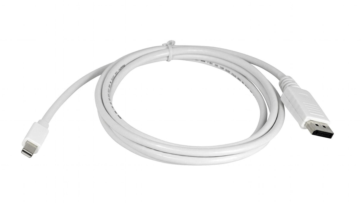 Cabo Mini DisplayPort Macho para DisplayPort Macho (1,5m) (Branco) - Multi4you®