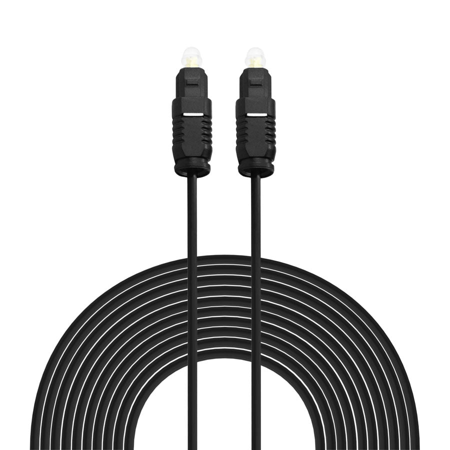 Toslink Cabo Óptico Áudio Digital Fibra Óptica - 10M - Multi4you®
