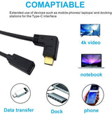 Cabo USB-C Macho para USB-c Fêmea 30CM