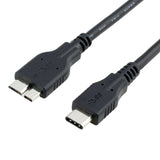 Cabo USB-C para Micro USB-B 3.0 (Preto) (1m) - Multi4you®