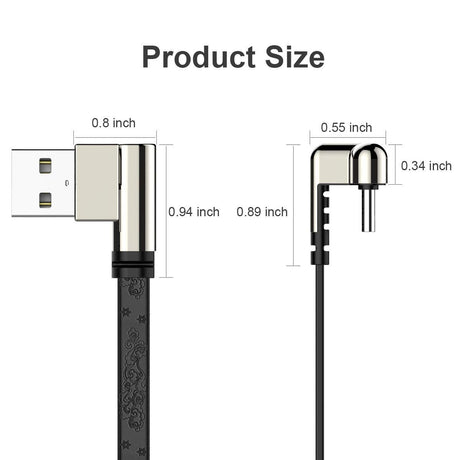 Cabo USB Tipo C 180 Graus Flat Resistente - Multi4you®