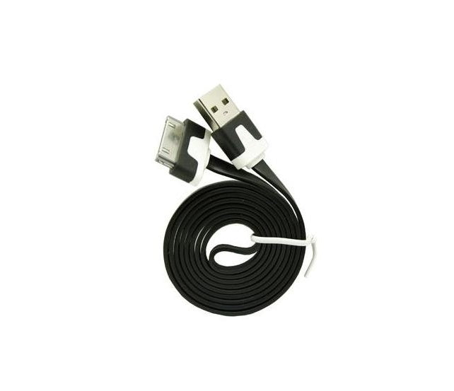 Cabo de Dados USB Flat 30-Pin iPhone / iPad (1,5m) - Multi4you®