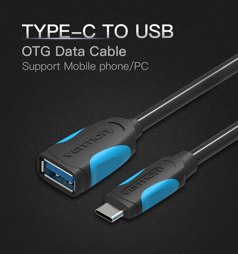 Cabo Vention USB-C OTG USB 3.0 (10cm)