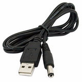 Cabo de Alimentação USB com Conector (5.5mm x 2.5mm) (80cm) - Multi4you®