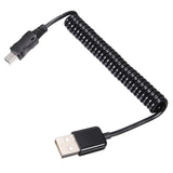 Cabo de Dados USB para Mini USB em Espiral (1m) - Multi4you®