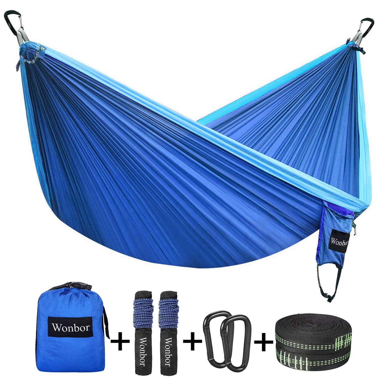 Cama de Rede em Nylon para Camping / Acampamento (Azul) - Multi4you®