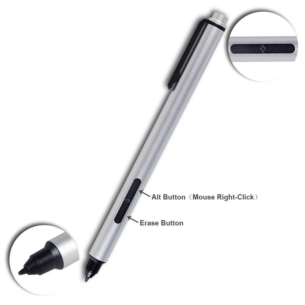 Caneta para Surface - Pac Dot S Pen (Cinzento - Silver) - Multi4you®
