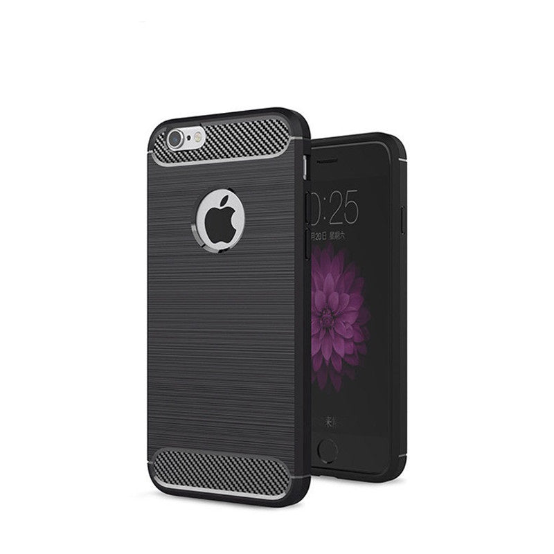 Capa Carbon Gel TPU Carbono Preto para Apple iPhone 6 Plus / 6s Plus - Multi4you®