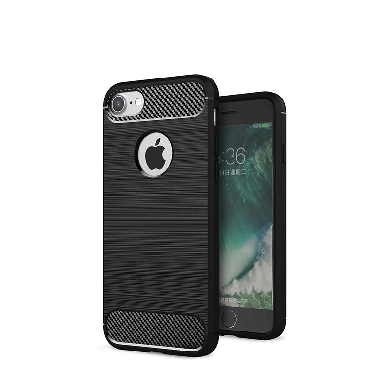 Capa Carbon Gel TPU Carbono Preto para Apple iPhone 7 / 8 - Multi4you®