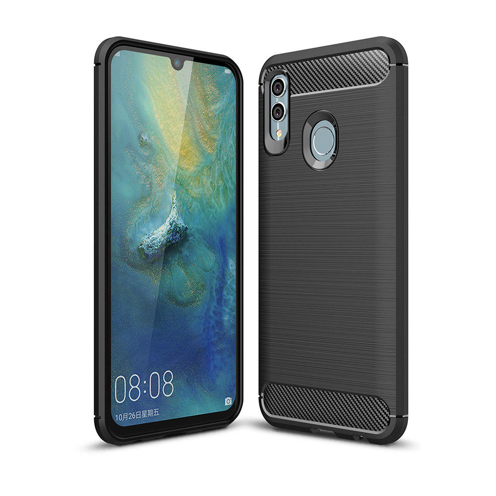 Capa Carbon Gel TPU Carbono Preto para Huawei Honor 10 Lite - Multi4you®