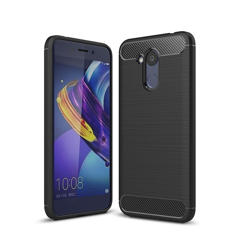 Capa Carbon Gel TPU Carbono Preto para Huawei Honor 6C Pro - Multi4you®