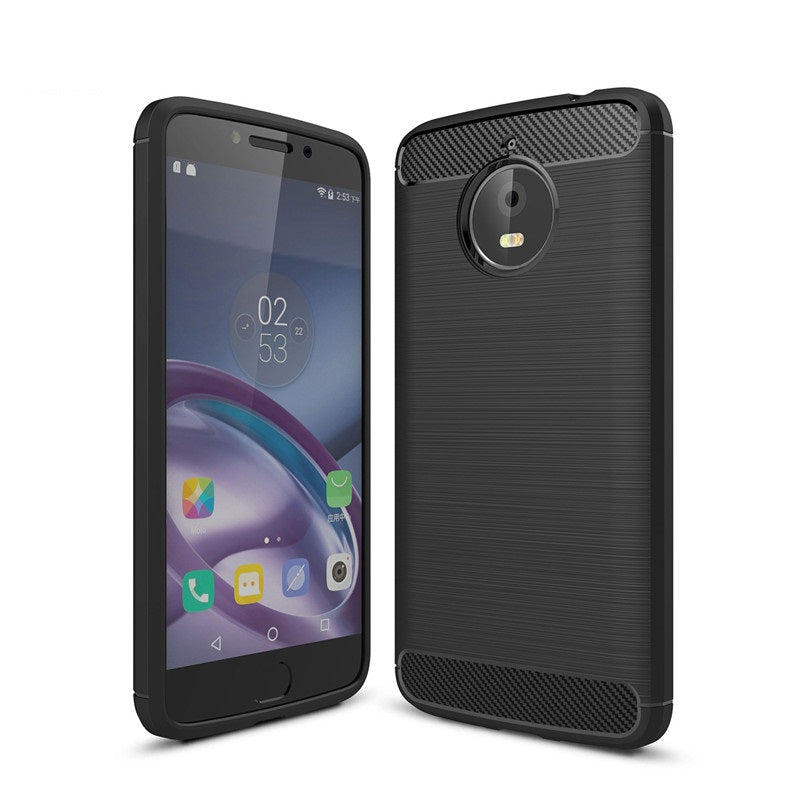 Capa Carbon Gel TPU Carbono Preto para Motorola Moto G5 - Multi4you®