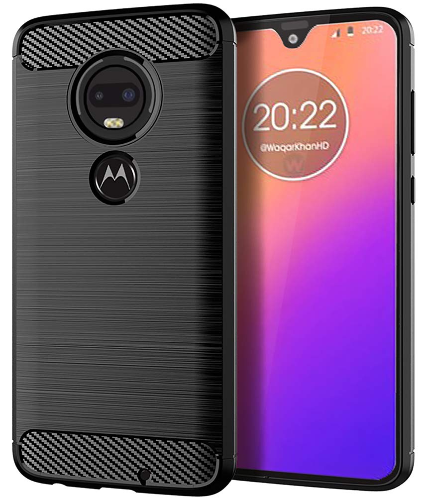Capa Carbon Gel TPU Carbono Preto para Motorola Moto G7 - Multi4you®