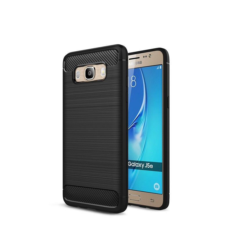 Capa Carbon Gel TPU Carbono Preto para Samsung Galaxy J5 2016 - Multi4you®
